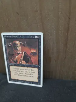 Magic the Gathering Revised Edition Demonic Tutor Sorcery MP 1 - Image 3