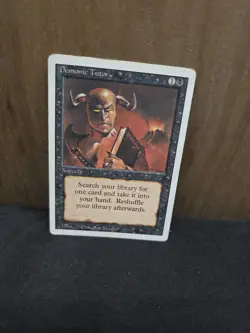 Magic the Gathering Revised Edition Demonic Tutor Sorcery MP 1 - Image 5