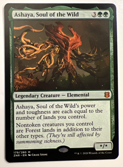 MTG Magic the Gathering Ashaya, Soul of the Wild Zendikar Rising - Image 1