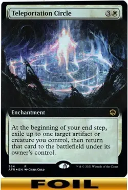 1x - Teleportation Circle - FOIL EXTENDED ART #364 - Forgotten Realms - NM MTG - Image 1