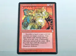 MTG - ICE AGE (BB/'95) - DWARVEN ARMORY - ZWERGISCHE WAFFENS. /RARE/NEVER PL./NM - Image 1