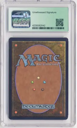 Graded Signed Giant Growth CGC 9.5 GEM w/2x10 Beta Artist Sandra Everingham MTG! - Image 2