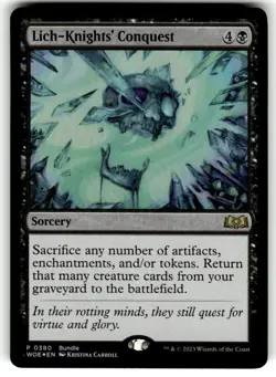 Lich-Knights' Conquest Wilds of Eldraine Foil MTG - Image 1