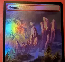 MTG: *MOUNTAIN FULL ART * TRADITIONAL FOIL FINISH/ MH3/#0307/ NM / Unplayed - Image 3