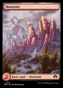 Mountain Foil (307) Full Art Modern Horizons 3 MH3 MTG Magic - Image 1