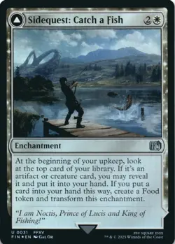 MTG Sidequest: Catch a Fish Foil NM FINAL FANTASY Magic 31 - Image 1