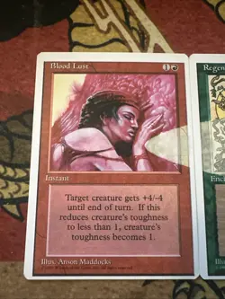 Mtg Magic 4th Edition Connector 3 Card Missing Ink Splotch Misprint Error Cards - Image 2