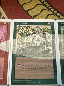 Mtg Magic 4th Edition Connector 3 Card Missing Ink Splotch Misprint Error Cards - Image 3