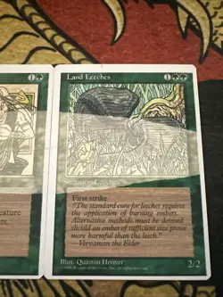 Mtg Magic 4th Edition Connector 3 Card Missing Ink Splotch Misprint Error Cards - Image 4