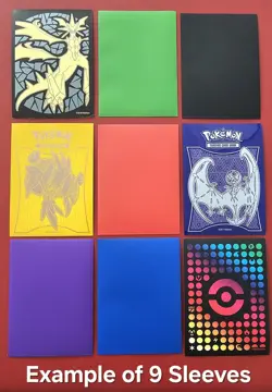 9 Used Random Standard Card Sleeve Lot TCG Pokemon Ultra Pro Magic MTG Pokemon - Image 4