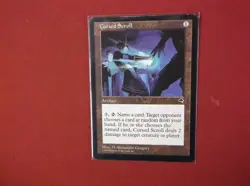 MTG " Cursed Scroll " from Tempest NMT reserved list - Image 1
