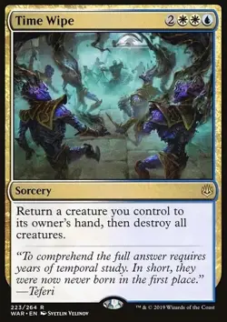 MTG Magic the Gathering Time Wipe (223/330) War of the Spark NM - Image 1
