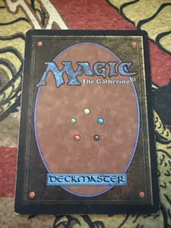 Myg Magic Dark Mana Symbol Misprint Error Arabian Knights Dancing Scimitar Card - Image 3