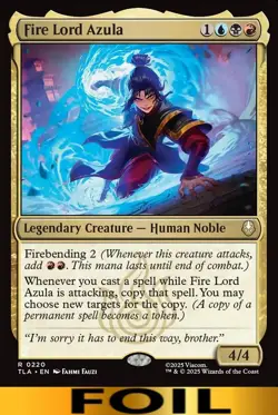 1x - Fire Lord Azula - FOIL #220 - Avatar: The Last Airbender - NM MTG - Image 1