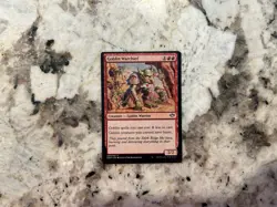 Mtg Miscut Goblin Warchief Magic the Gathering Miscut Card Goblin Warchief Mtg - Image 1