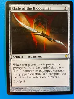 MTG 1x Blade of the Bloodchief Zendikar Modern Magic the Gathering Card x1 NM - Image 1