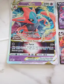 Pokemon Cards VSAR Jumbo Card VSTAR, VMAX, BASIC DEOXYS V Lot Black Star Promo - Image 2