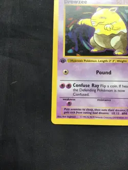 Pokemon Cards: Base Set 1st Edition Common: Drowzee 49/102 - Image 5