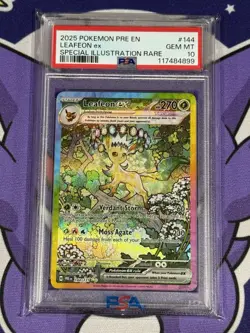 2025 Pokemon PRE EN Leafeon EX Special illustration Rare PSA 10 - Image 1