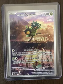 Pokemon TCG - Teal Mask Ogerpon 123 Black Star Promo - Twilight Masquerade - Image 1