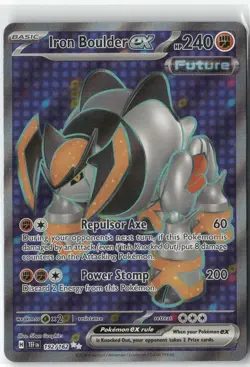 Iron Boulder ex -, Pokemon SV05: Temporal Forces Ultra Rare, 192/162 NM - Image 1