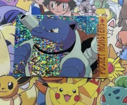 Pokemon Vintage Pocket Monsters Vending HOLO Prism Sticker 1999 Bandai Nintendo - Image 2