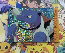 Pokemon Vintage Pocket Monsters Vending HOLO Prism Sticker 1999 Bandai Nintendo - Image 3