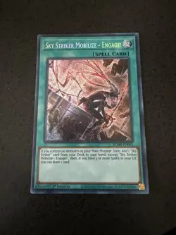 Yu-Gi-Oh Sky Striker Mobilize - Engage! BLMR-EN091 Secret Rare 1st Ed Alt Art LP - Image 1