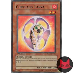 Yugioh Chrysalis Larva TAEV-EN010 Common 1st Edition NM - Image 1