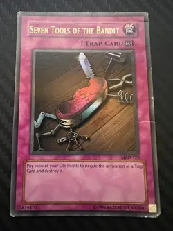 Yugioh Seven Tools Of The Bandit MRD-129 Ultra Rare Original Print HP/DMG - Image 1