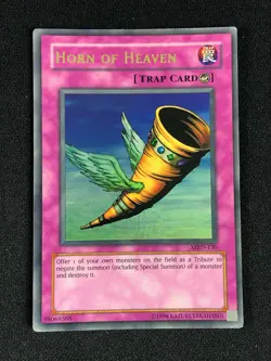 YUGIOH HORN OF HEAVEN MRD-130 ULTRA HP/ CREASES - Image 1