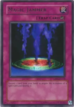 Damaged, English Yu Gi Oh Magic Jammer - MRD-128 - Ultra Rare - Unlimited Editio - Image 1