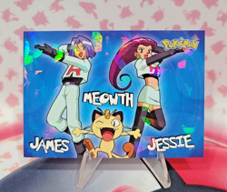 Pokemon Card Peru Volume 1 Ultra Elementos James Meowth Jessie C186 LP - Image 1