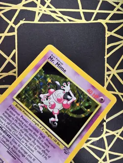 🔥 Mr. Mime 6/64 🔥 Original Holo Rare Jungle Set Pokemon Card WOTC TCG 1999 - Image 5