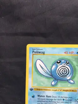 Pokemon Cards: Base Set 1st Edition Common: Poliwag 59/102 - Image 2