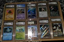 Pokemon TCG CGC Graded Card Lot , 10 Slabs Total - Image 1