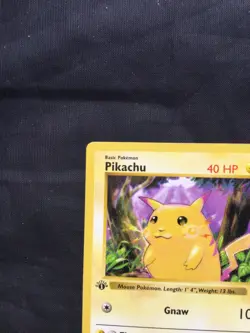 Pokemon Cards: Base Set 1st Edition Common: Yellow Cheek Pikachu 58/102 - Image 2