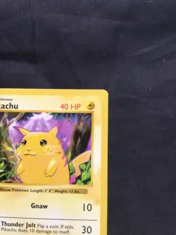 Pokemon Cards: Base Set 1st Edition Common: Yellow Cheek Pikachu 58/102 - Image 3