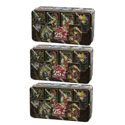 Yugioh 25th Anniversary 3 x Tin Box Duelling Heroes 1. Auflage German Cards - Image 1