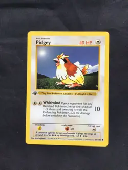 Pokemon Cards: Base Set 1st Edition Common: Pidgey 57/102 - Image 1