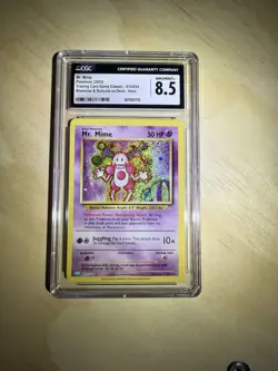 Pokemon TCG Mr. Mime Trading Card Game Classic Holo Card 013/034 CGC 8.5 NM - Image 1