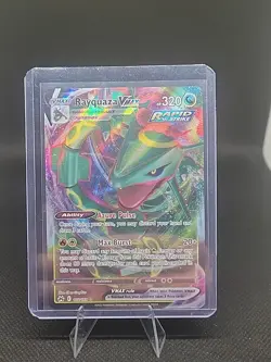 Pokemon TCG Rayquaza VMAX Holo Ultra Rare Card Crown Zenith 102/159 NM Condition - Image 1