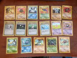 Lot of 17 Vintage Italian Pokemon Cards - Lightly Played - Raw/Ungraded - Image 1