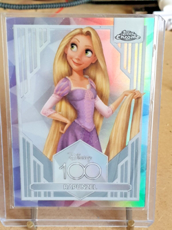 Disney 100 Topps Chrome Singles Refractor "Rapunzel" Trading Cards Holo Rare - Image 1