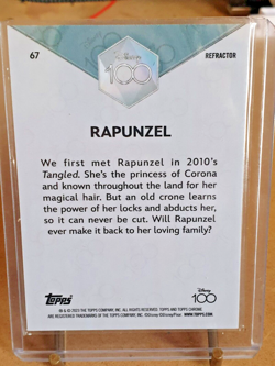 Disney 100 Topps Chrome Singles Refractor "Rapunzel" Trading Cards Holo Rare - Image 2