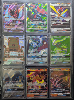 Pokemon Lot of 9 English GX Cards - Sun & Moon Era Hidden Fates - Image 1