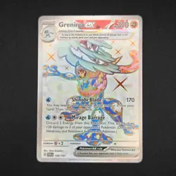 Pokemon TCG Card Greninja ex 198/167 Twilight Masquerade Ultra Rare - NM - Image 1
