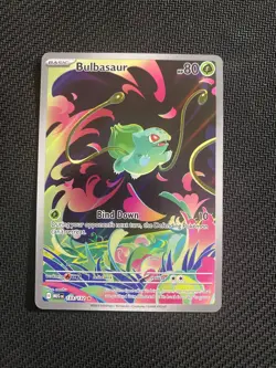 Bulbasaur 133/132 Mega Evolutions Illustration Rare Pokemon Card Mint - Image 1