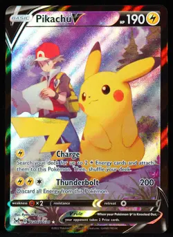 Pikachu V #TG16 NM-M Pokemon Card - Image 1