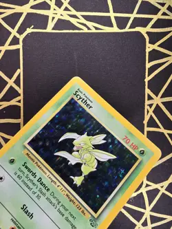 🔥 Scyther 10/64 🔥 Original Holo Rare Jungle Set Pokemon Card WOTC 1999 TCG - Image 5